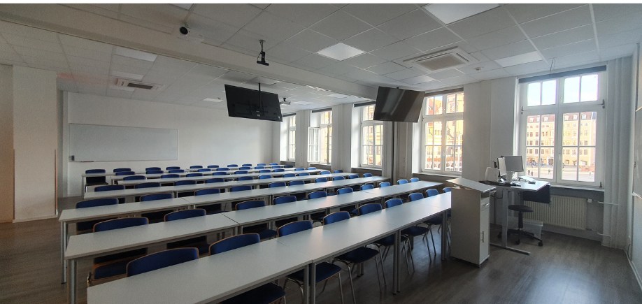 iba-Campus Leipzig Vorlesungsraum