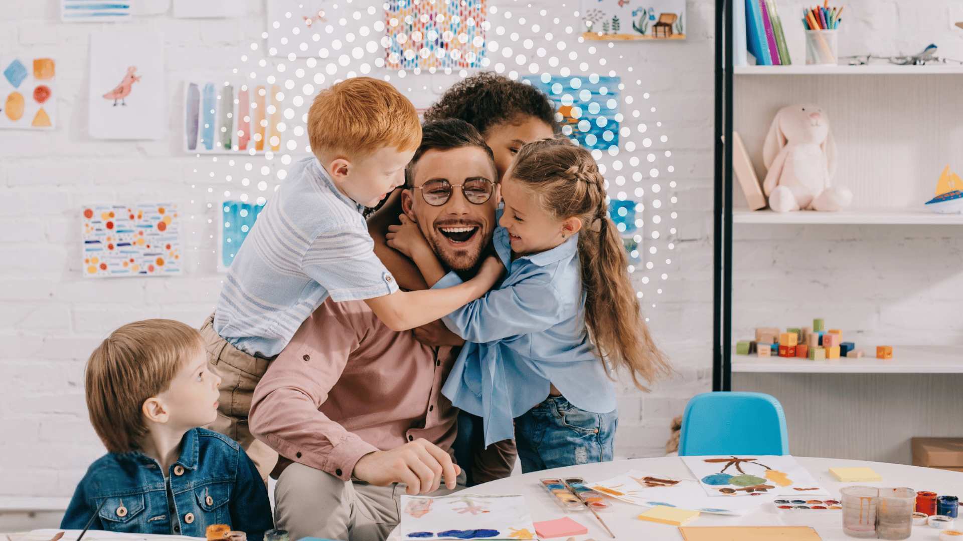 Soziale Arbeit Erzieher mit Kindern