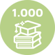 Der:die 1.000. Studierende Icon